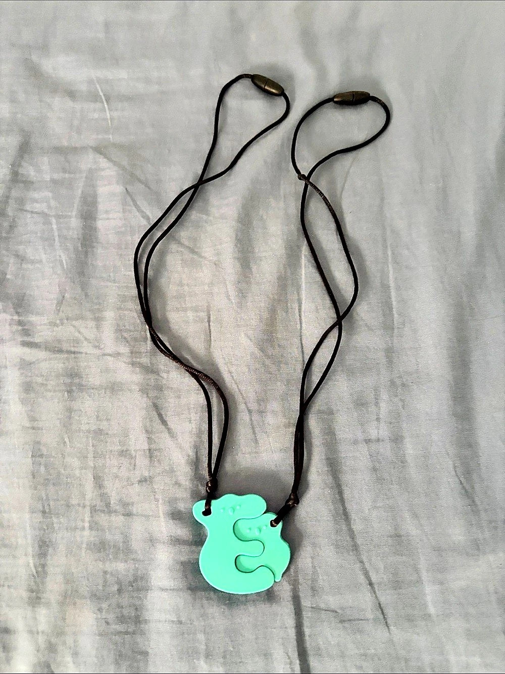 Mom and baby teething necklace set